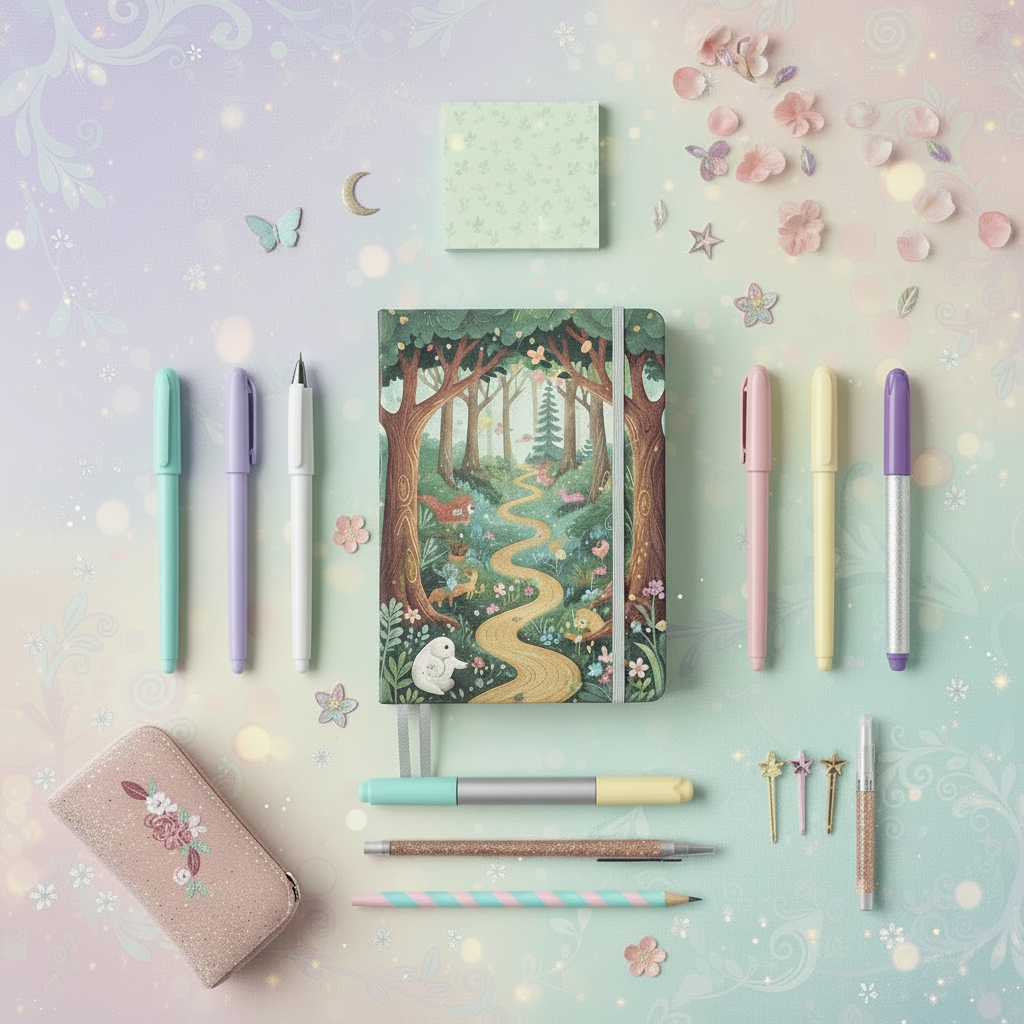 Writer's Bundle - Complete stationery set with journal, pens, markers, and accessories